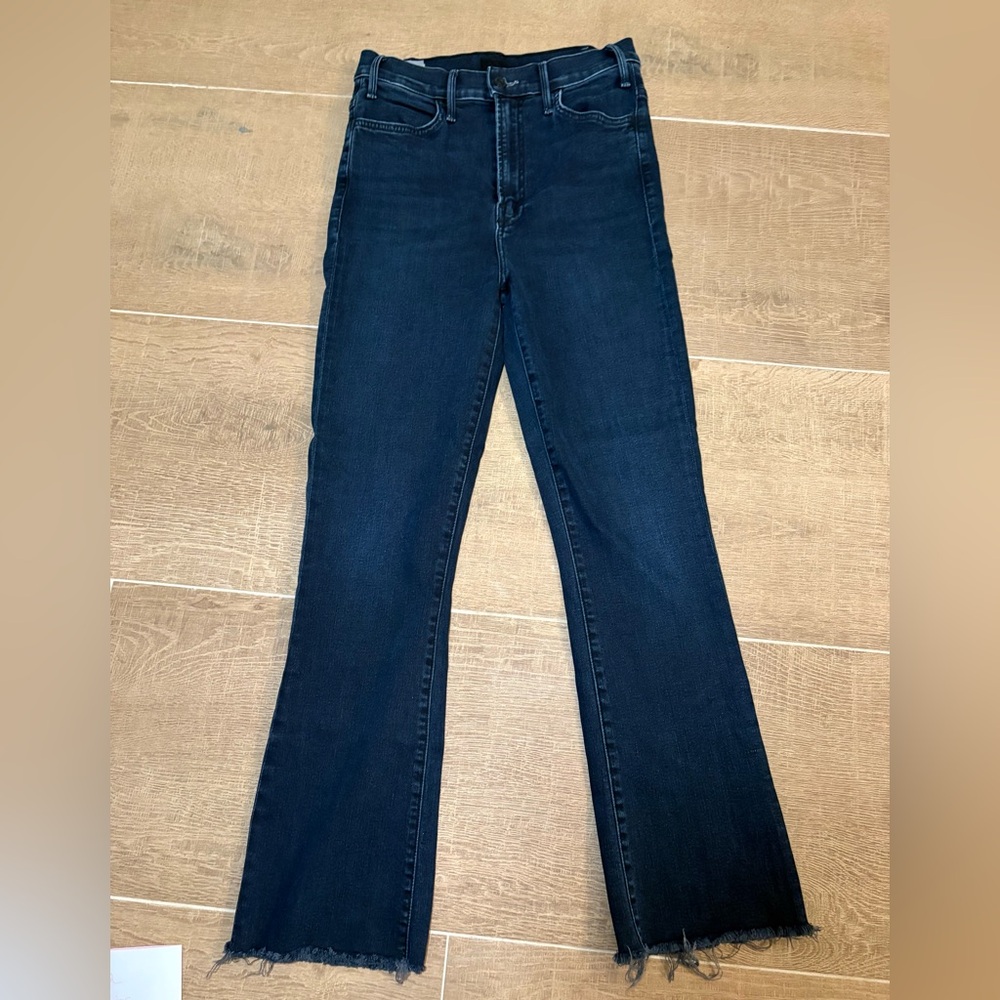MOTHER The Hustler Ankle Fray in Nights in Paris Sz 28